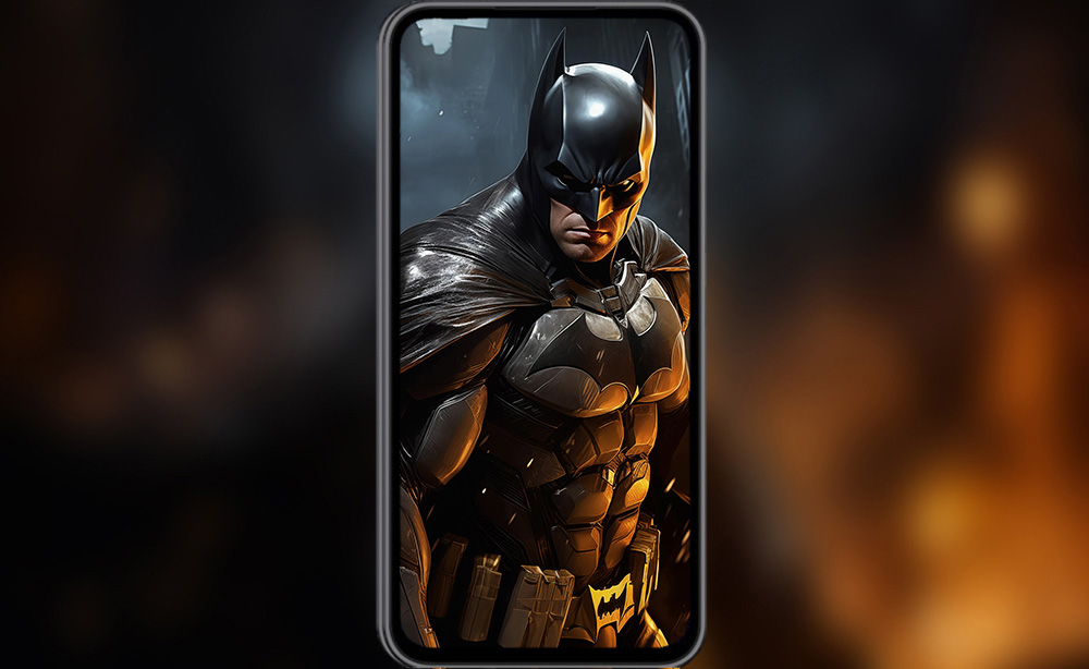 Batman in Gotham City wallpaper 4K HD for PC Desktop mac laptop mobile iphone Phone free download background ultraHD UHD