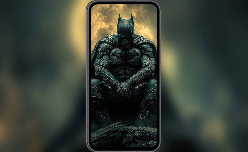 Batman moon sky wallpaper 4K HD for PC Desktop mac laptop mobile iphone Phone free download backgroun