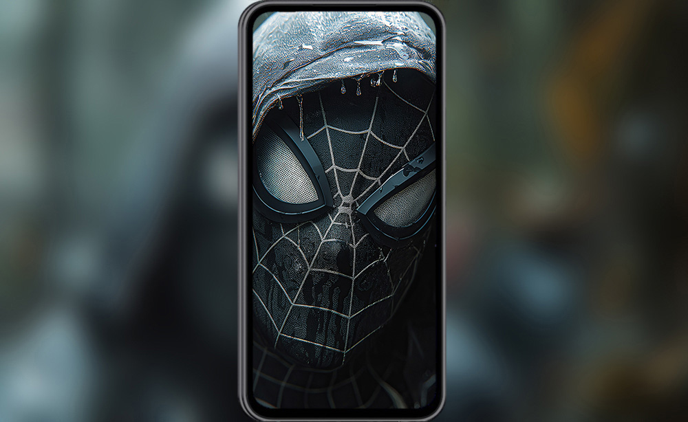 Marvel Spiderman Black Suit wallpaper 4K HD for PC Desktop mac laptop mobile iphone Phone free download background ultraHD UHD
