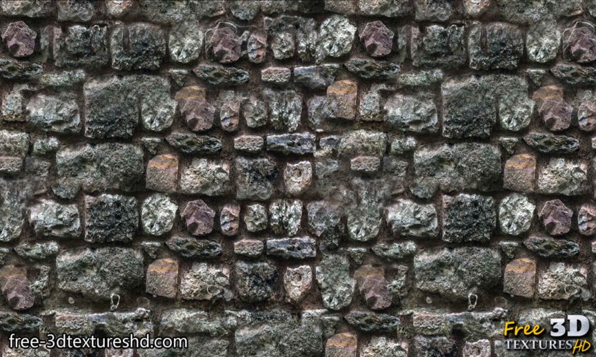 Old brick wall concrete vintage with big stones download seamless free texture high resolution 4k