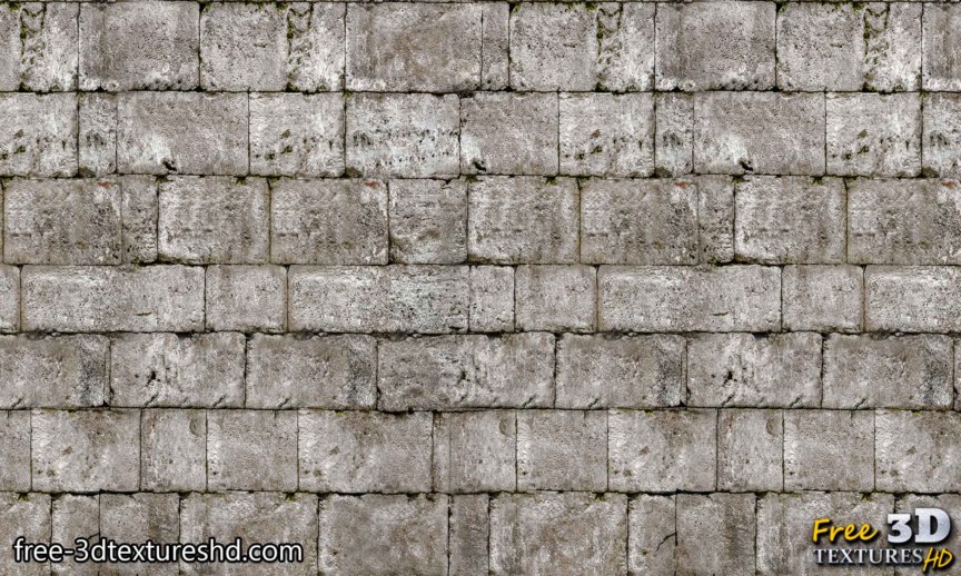 Old brick wall with gray stones download seamless free texture high resolution