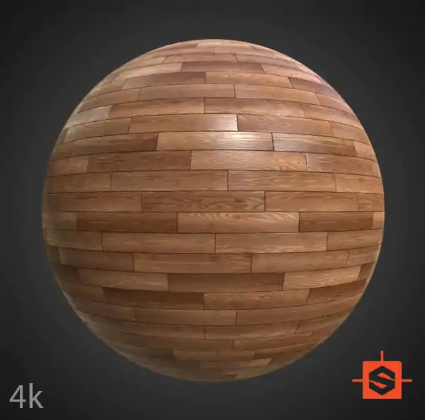 Wood Floors Parquet seamless 3D Texture PBR Material High Resolution ...