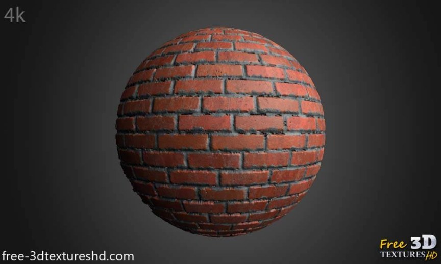 Old Brick Wall with Cement PBR free Texture