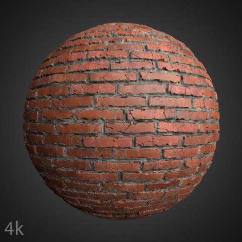 old brick wall 3d texture with cement
