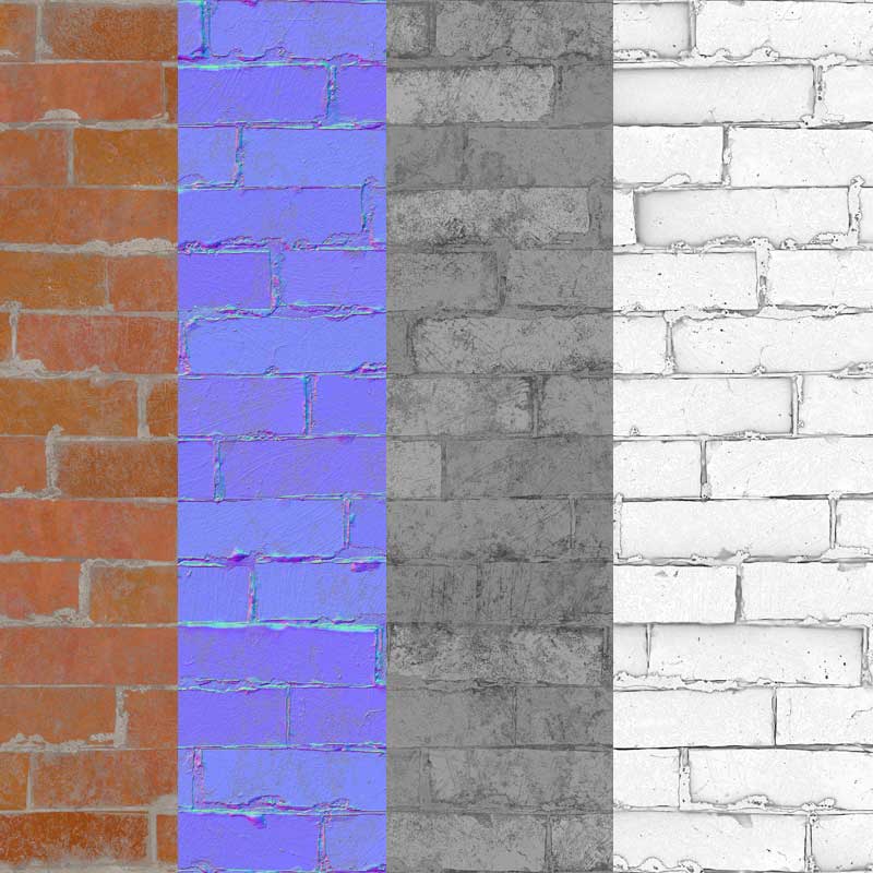 Old Brick Wall 3d Texture Free download seamless 4k HD