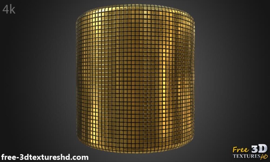 Gold-3D-Texture-Seamless-disco-ball-PBR-material-High-Resolution-Free-Download-HD-4k-preview-cylindre