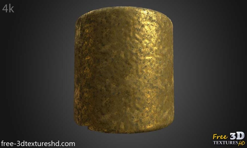 Old-Gold-3D-Texture-Seamless-natural-PBR-material-High-Resolution-Free-Download-HD-4k-preview-render-object-cylindre