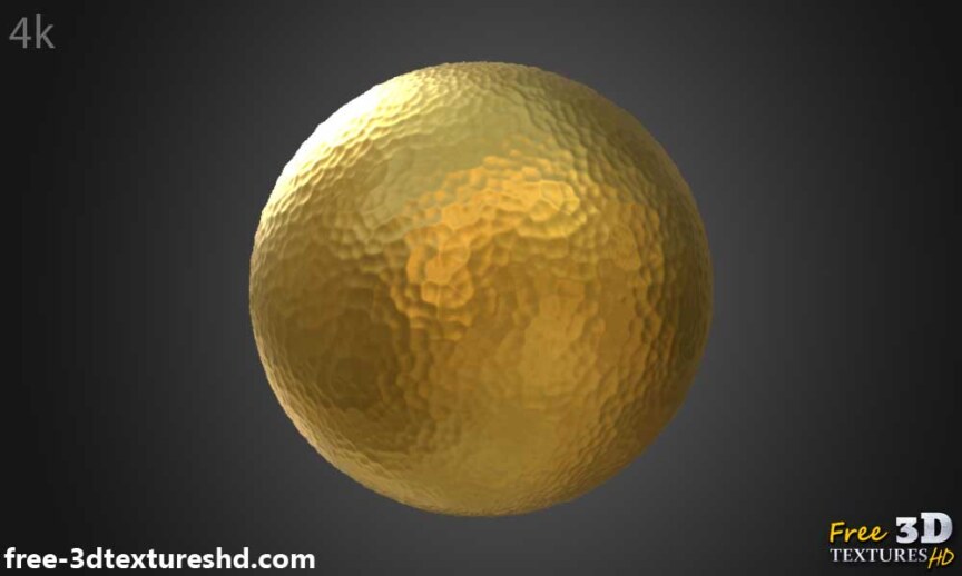 Gold-hammered-3D-Texture-Seamless-natural-PBR-material-High-Resolution-Free-Download-HD-4k-preview