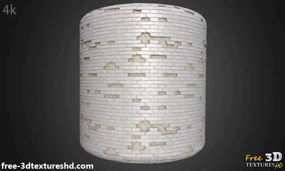 Old Brick wall 3D Texture with unstack bricks PBR High Resolution Free ...