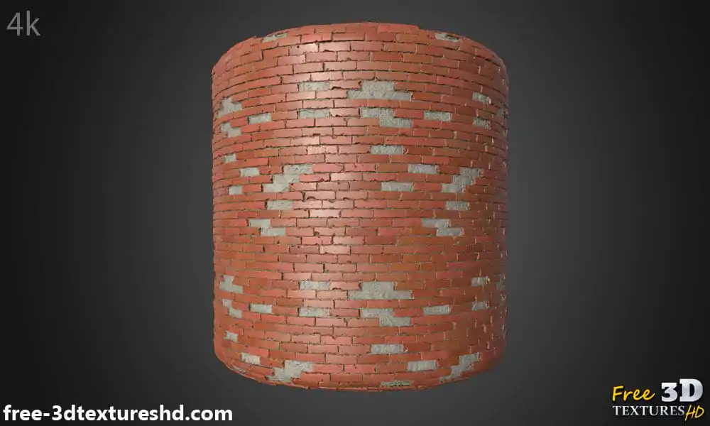 Old Brick wall with unstack brick 3D Textures PBR High Resolution Free ...