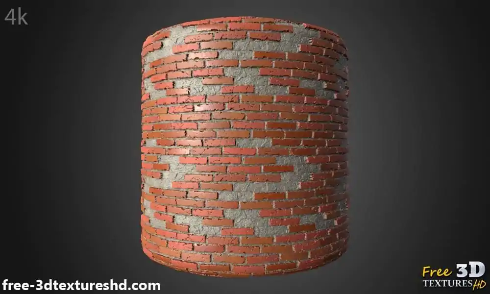 Old Brick wall with unstack bricks 3d texture PBR High Resolution Free ...