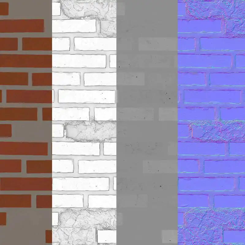 Old Brick wall unstack bricks 3d Texture PBR High Resolution Free ...