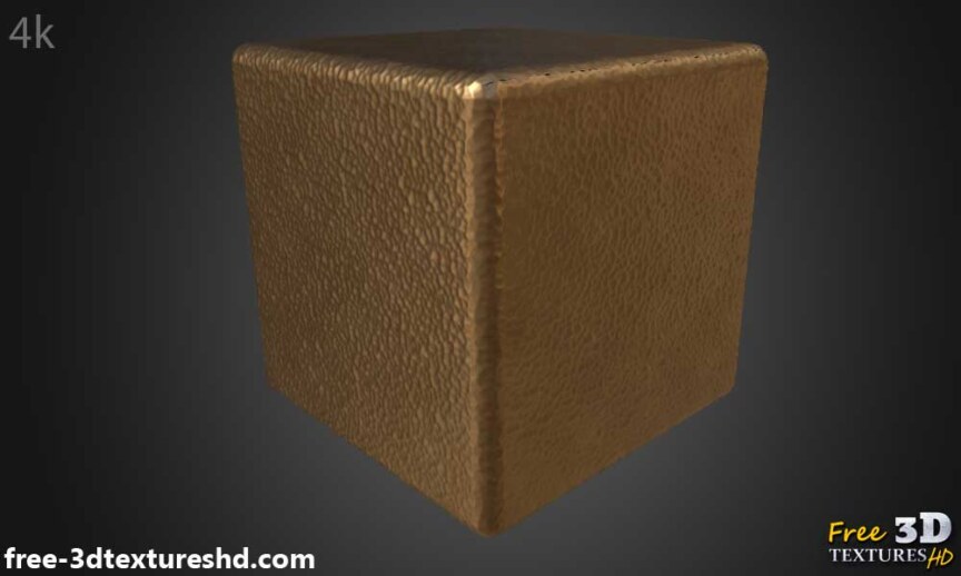 Hammered-copper-3D-texture-PBR-decoration-element-free-download-High-resolution-HD-4K-cube