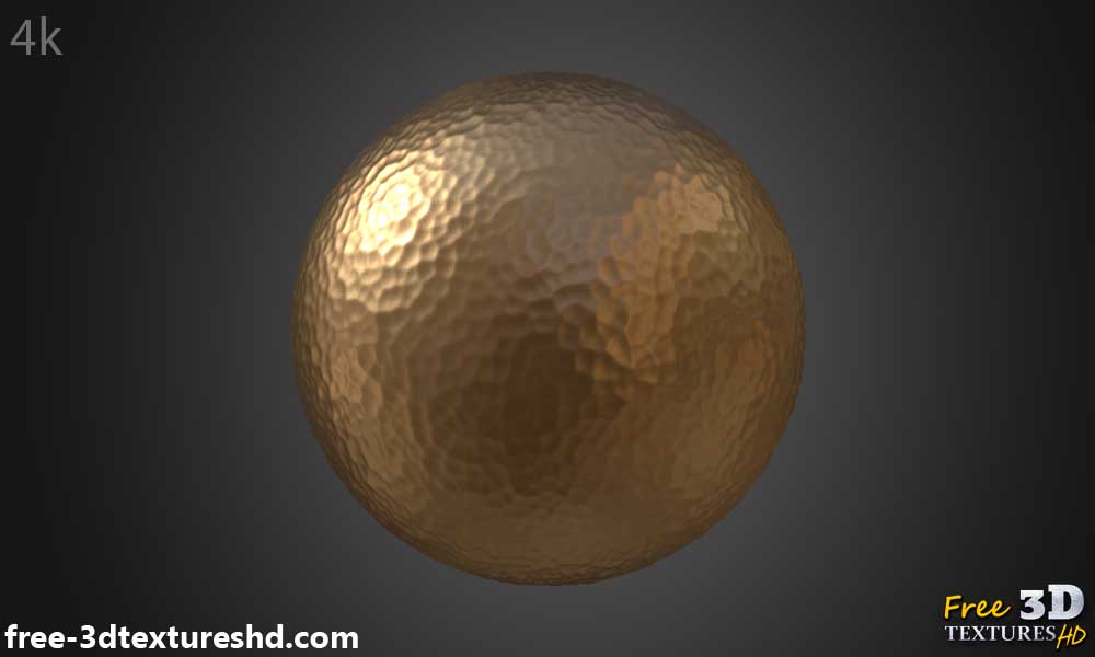 Hammered-copper-3D-texture-PBR-decoration-element-free-download-High-resolution-HD-4K-cube