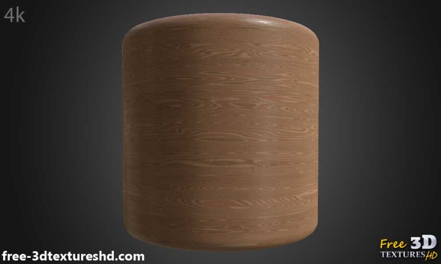 simple-brown-wood-texture-PBR-material-background-3d-free-download-HD-4K-preview-render-cylindre