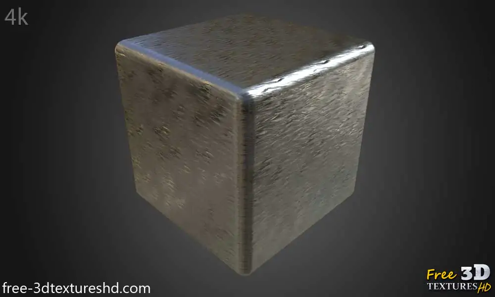 Aluminium grinded metal 3d texture PBR material High Resolution Free ...