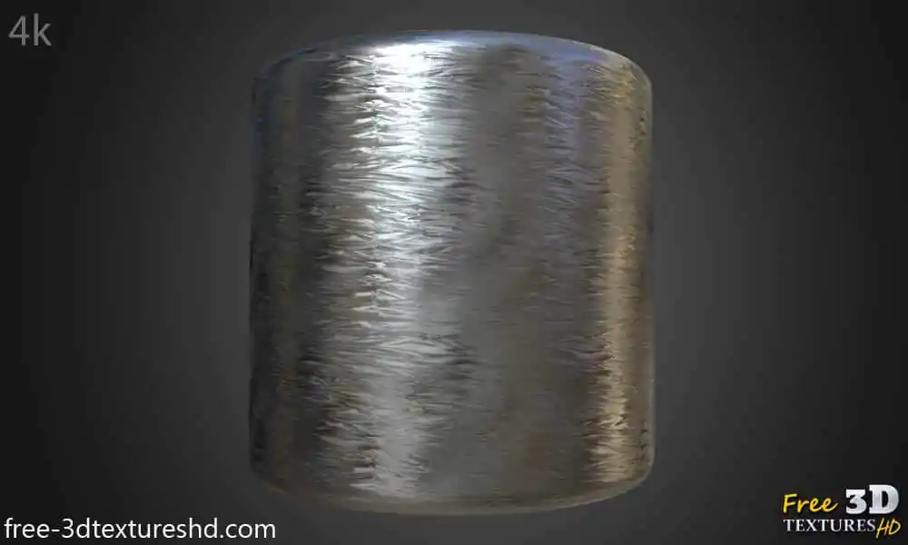 Aluminium grinded metal 3d texture PBR material High Resolution Free ...
