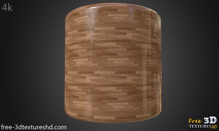 Wood-floor-parquet-brown-texture-3d-PBR-free-download-seamless-HD-4K-render-cylindre