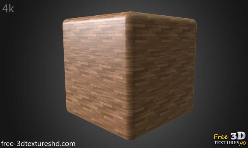 Wood-floor-parquet-texture-3d-PBR-free-download-seamless-HD-4K-render-cube