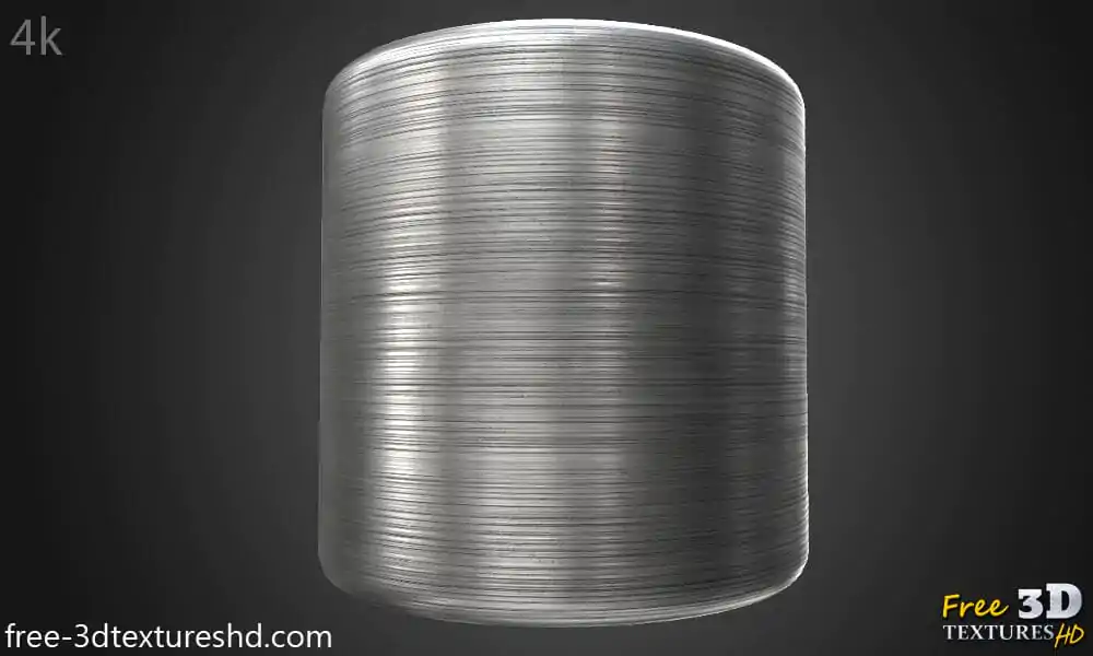 Aluminium Brushed 3D Texture PBR High Resolution Free Download HD 4k ...