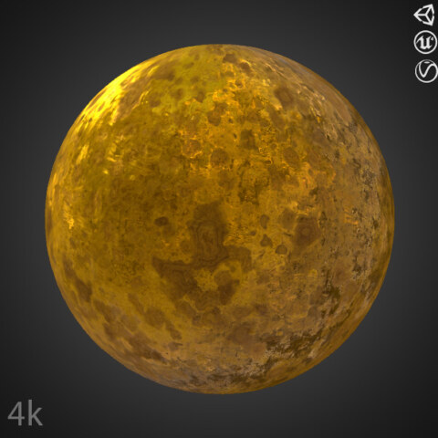 Gold-damaged-3d-texture-PBR-material-background-free-download-HD-4K-Unity-Unreal-Vray