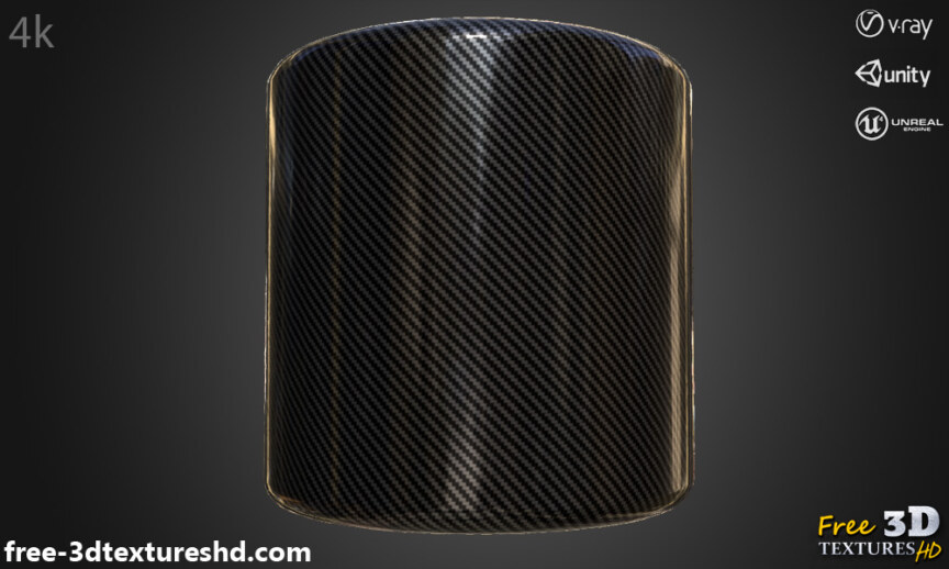 Carbon-fiber-glossy-3d-texture-PBR-material-background-free-download-HD-4K-Unity-Unreal-Vray