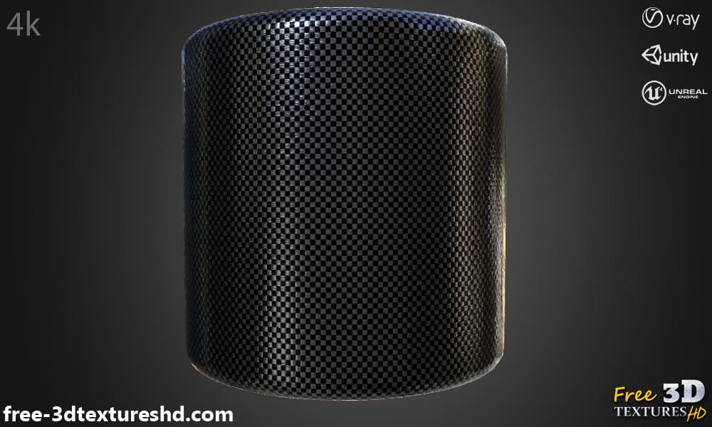 Carbon-fiber-3d-texture-PBR-material-background-free-download-HD-4K-Unity-Unreal-Vray-render-preview