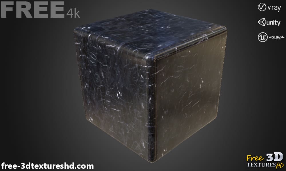 Black-Marble-PBR-texture-3D-free-download-High-resolution-Unity-Unreal-Vray-render-cube