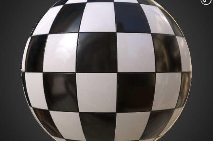 ceramic-black-white-square-tiles-checkered-seamless-PBR-texture-3D-free-download-High-resolution-Unity-Unreal-Vray