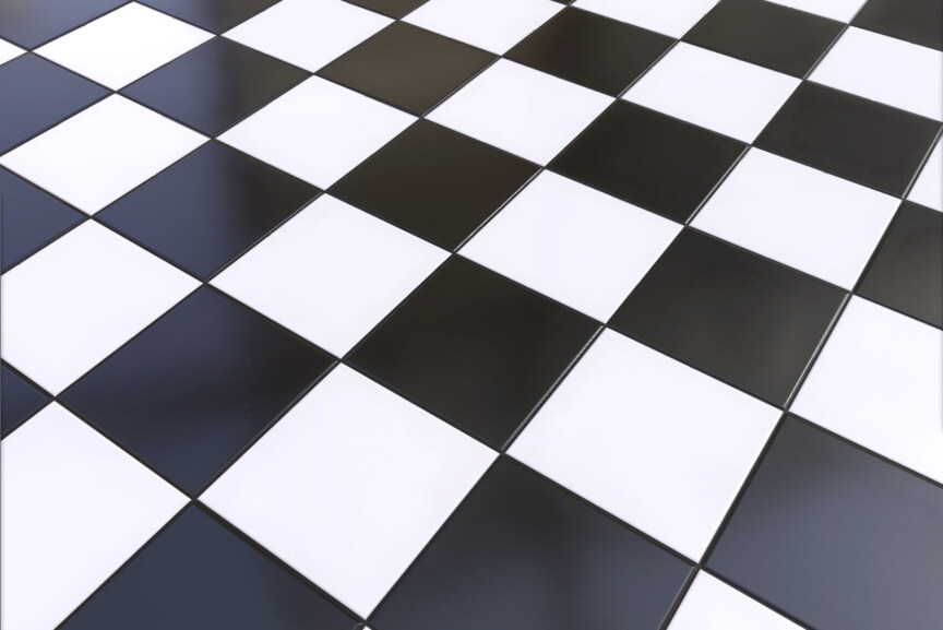 ceramic-black-white-square-tiles-checkered-seamless-PBR-texture-3D-free-download-High-resolution-Unity-Unreal-Vray-render-full