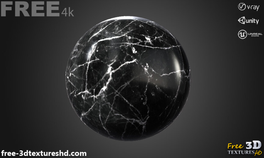 Black-marble-3d-texture-PBR-material-background-free-download-4K-Unity-Unreal-Vray-render