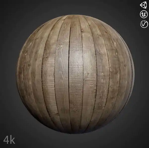 Dark Brown Pine Wood Planks 3d Texture PBR High Resolution Free ...