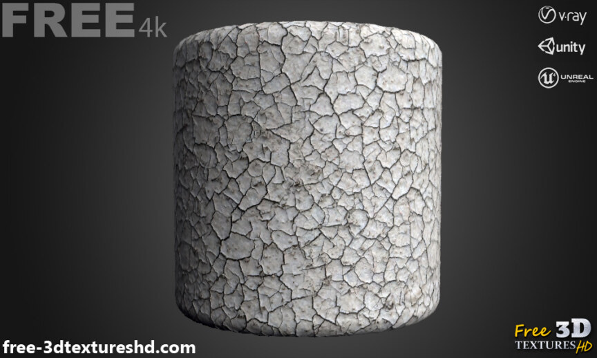 Cracked-white-soil-ground-seamless-3D-texture-PBR-High-Resolution-Free-Download-4K-unity-unreal-vray-render-cylindre