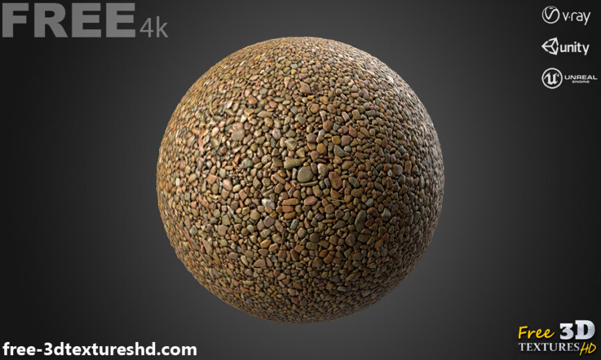 Gravel-seamless-3D-texture-PBR-High-Resolution-Free-Download-4K-unity-unreal-vray-render