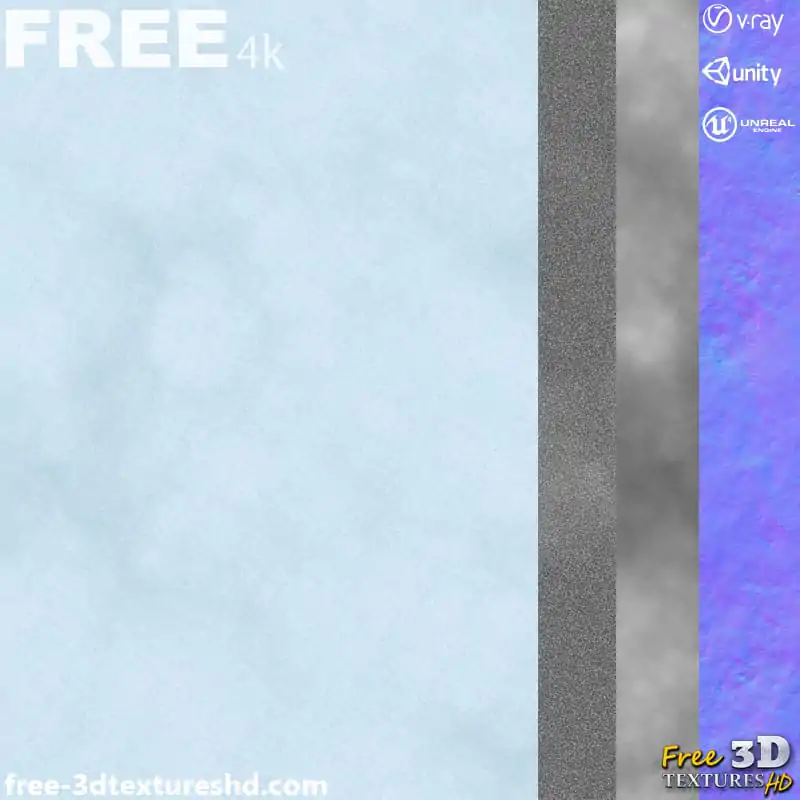 Snow Ground Seamless 3D Texture PBR in High Resolution Free Download 4K ...