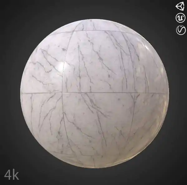 White Marble Tiles 3d Texture PBR High Resolution 4K Free Download for ...