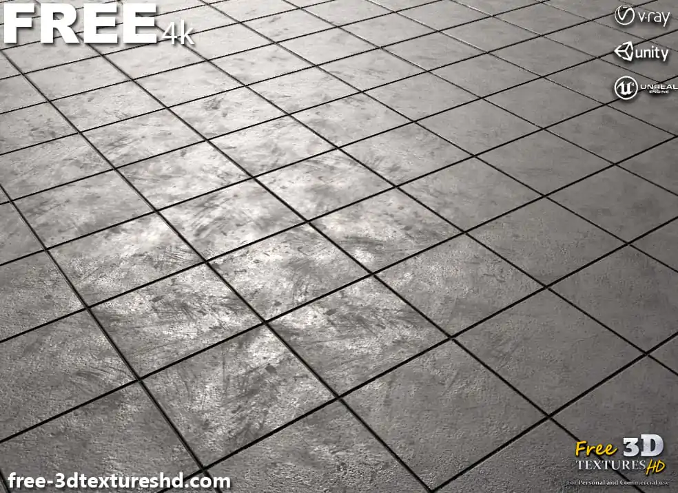 Concrete pavement Tile 3D Texture PBR in High Resolution Free Download ...