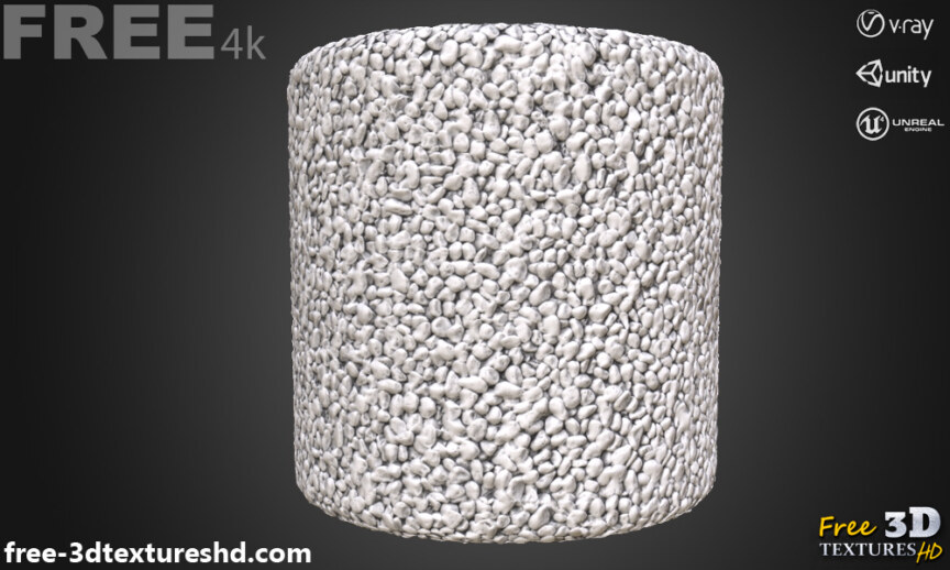 white-pebble-stone-ground-3D-texture-PBR-High-Resolution-Free-Download-4K-unity-unreal-vray-render-cylindre