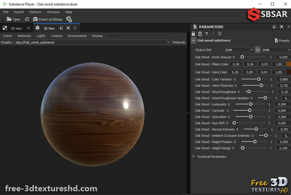 Oak-wood-material-generator-substance-SBSAR-free-download-substance-player