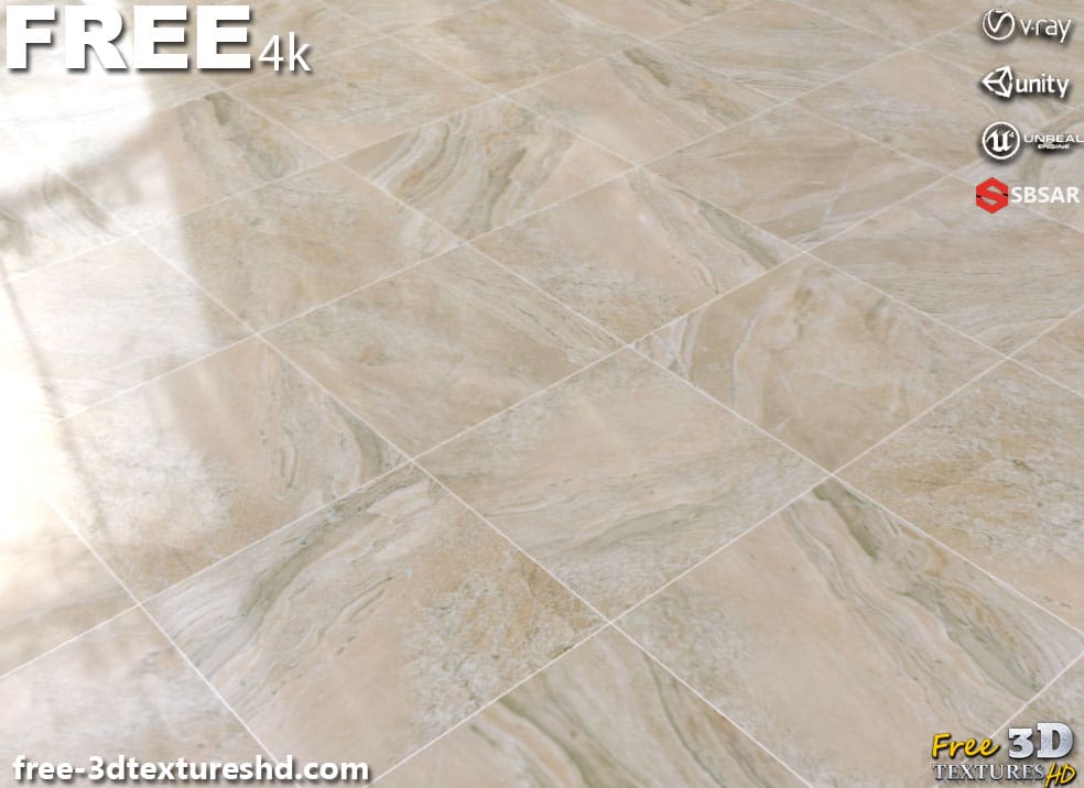 Beige-marble-tile-substance-SBSAR-PBR-texture-free-download-High-resolution-Unity-Unreal-Vray-5