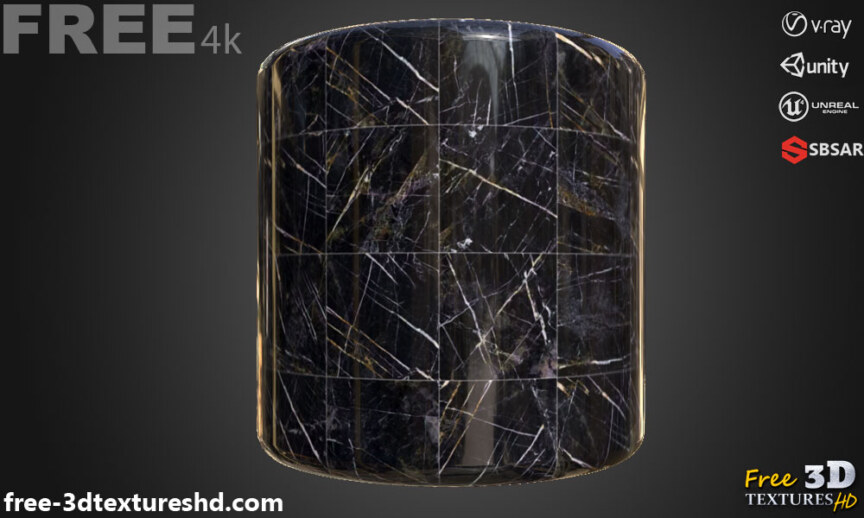 Black-marble-tile-substance-SBSAR-PBR-texture-free-download-High-resolution-Unity-Unreal-Vray-2