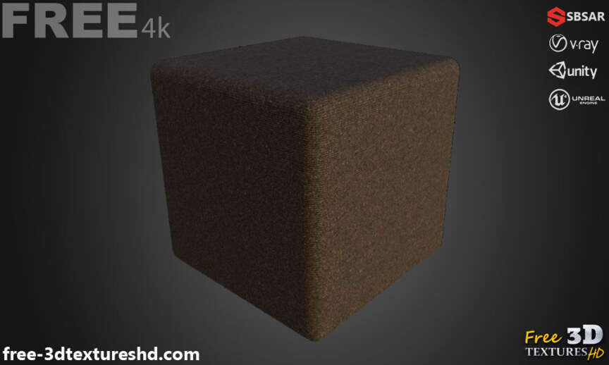 Brown-carpet-fabric-PBR-texture-3D-free-download-High-resolution-substance-sbsar-Unity-Unreal-Vray-3