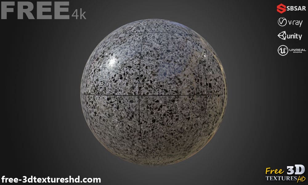 Grey-Ceramic-floor-tile-Terrazzo-pattern-seamless-substance-SBSAR-PBR-texture-free-download-High-resolution-Unity-Unreal-Vray