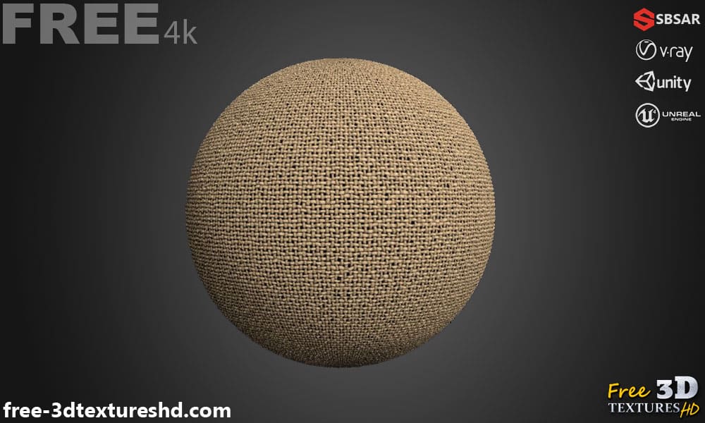 Plain-weave-fabric-PBR-texture-3D-free-download-High-resolution-Substance-Sbsar-Unity-Unreal-Vray-2