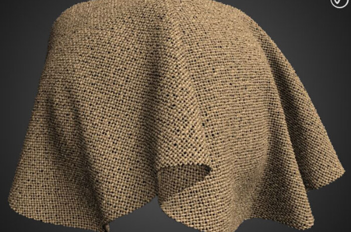 Plain-weave-fabric-PBR-texture-3D-free-download-High-resolution-Substance-Sbsar-Unity-Unreal-Vray