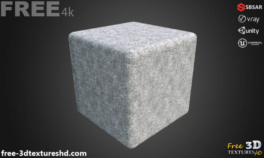 Synthetic-fabric-twill-weave-grey-PBR-texture-3D-free-download-High-resolution-Substance-Sbsar-Unity-Unreal-Vray-4