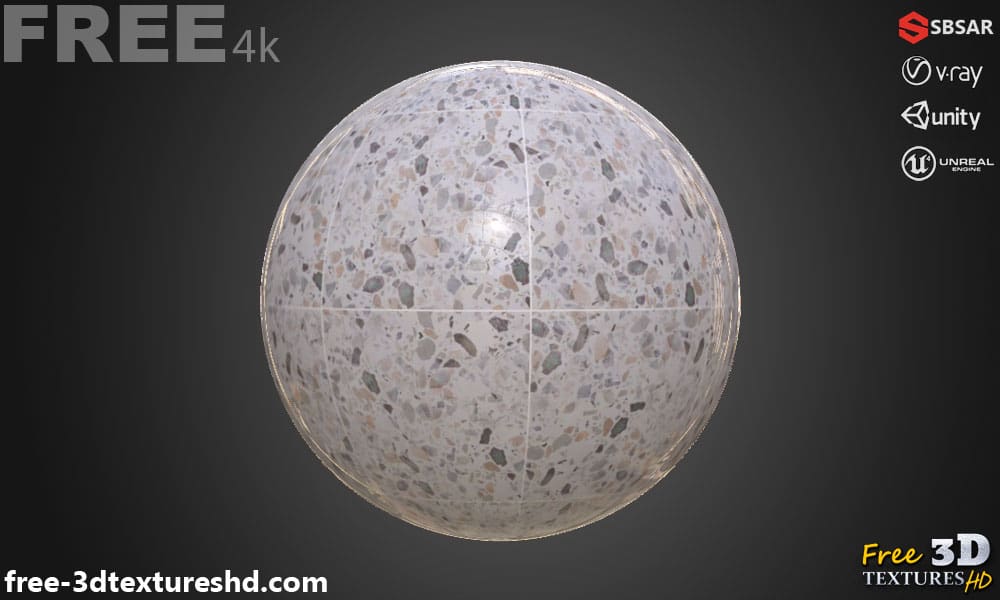 white-Ceramic-floor-tile-Terrazzo-pattern-seamless-substance-SBSAR-PBR-texture-free-download-High-resolution-Unity-Unreal-Vray