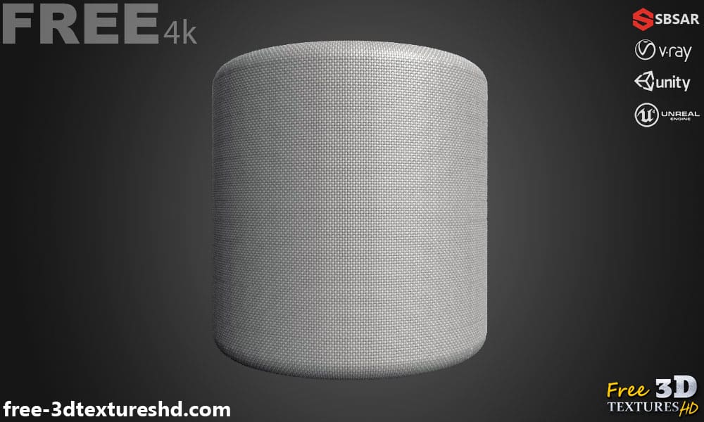 white-grey-Plain-weave-fabric-PBR-texture-3D-free-download-High-resolution-Substance-Sbsar-Unity-Unreal-Vray-6