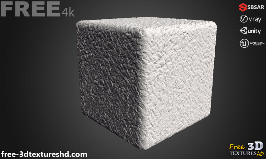 Grunge Cement Plaster Wall PBR Texture Substance Sbsar Free Download