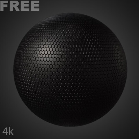 Hexagon-pattern-rubber-plastic-3D-texture-generator-substance-SBSAR-free-download